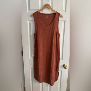 Aerie rust midi sleeveless dress - size medium